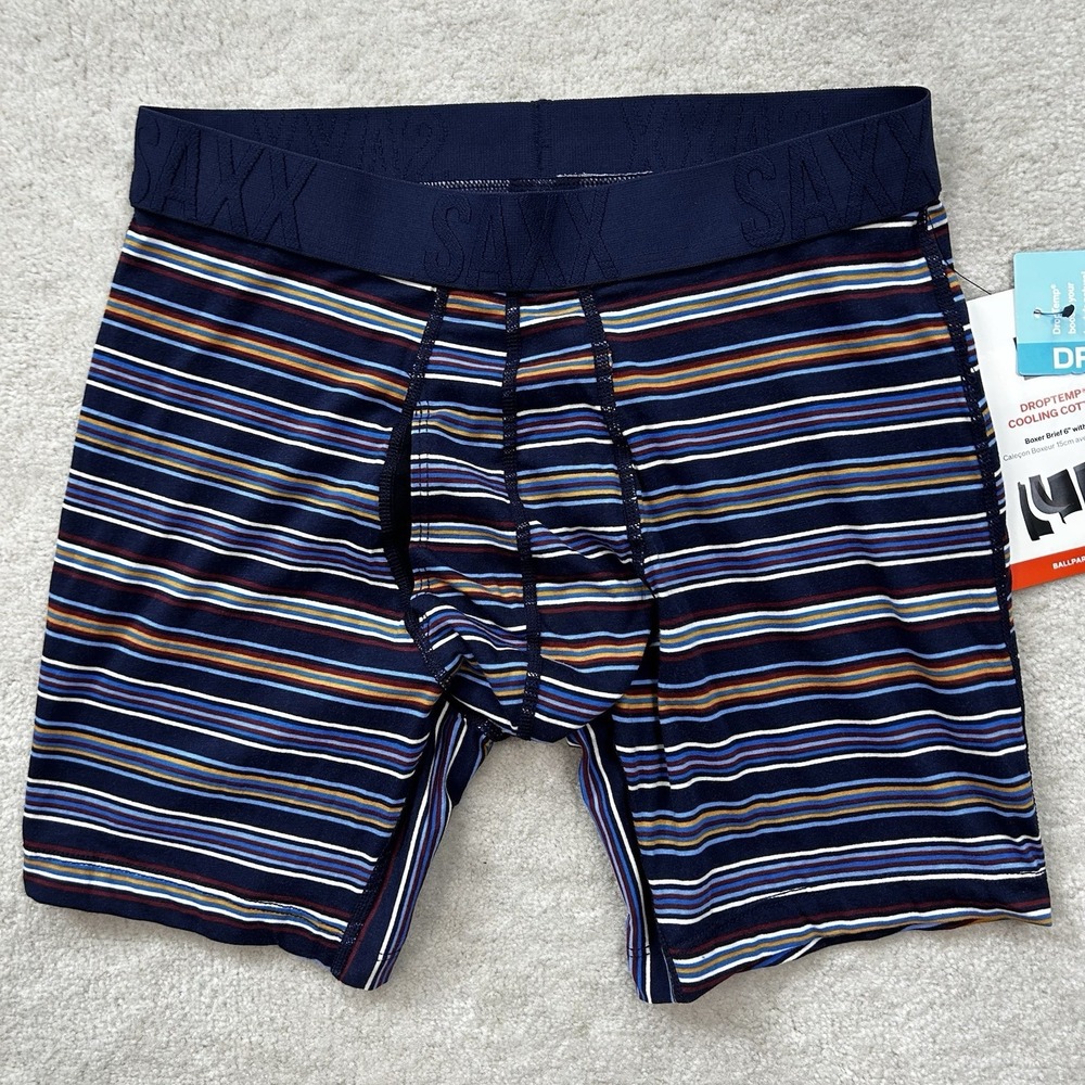 Saxx Ballpark Pouch DropTemp Men's Small Boxer Brief Underwear 6"